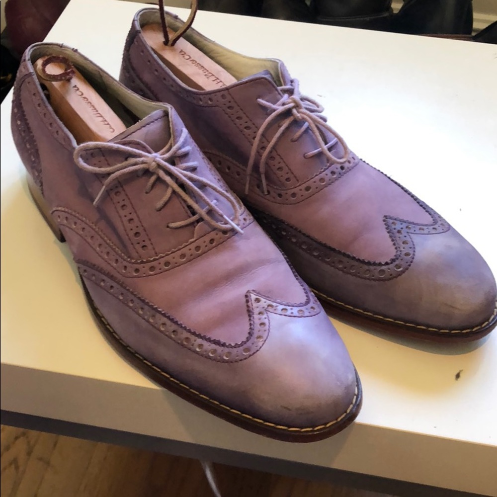 Cole Haan Soft Purple Brogue Wingtip Dress Shoe